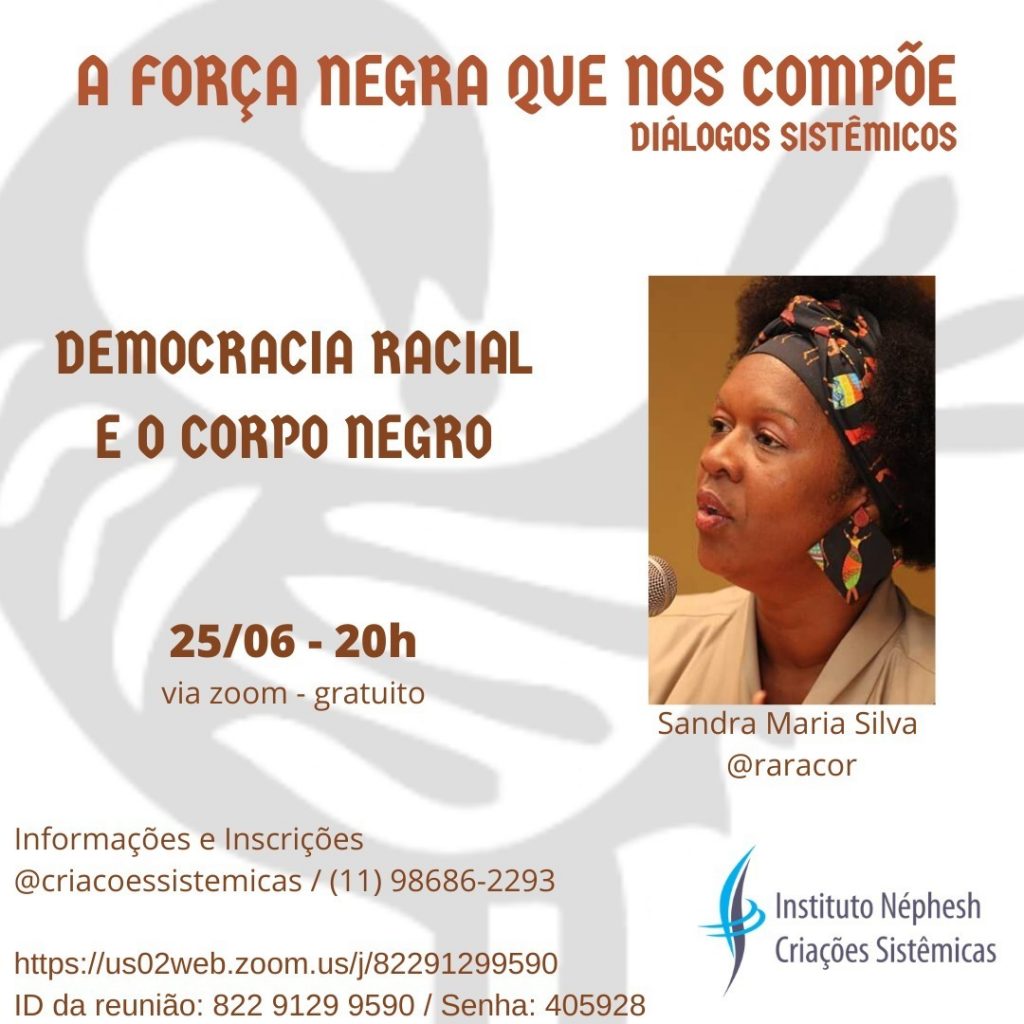 Democracia racial e o corpo negro é tema de palestra online nesta quinta-feira (25)