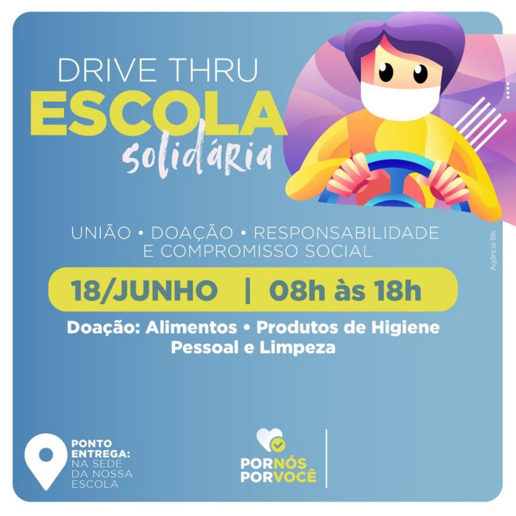 Escolas de Feira de Santana promovem grande drive thru solidário nesta quinta (18)