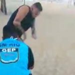 Rio de Janeiro: Guarda usa arma de choque em homem sem máscara