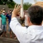Rui provoca aglomeração em inauguração de asfalto no interior