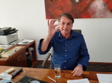 Bolsonaro trata Covid com cloroquina e reafirma confiança na substância: ‘me sinto muito bem’