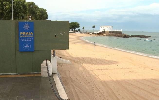 Prefeitura de Salvador volta interditar praias após descumprimento de protocolo