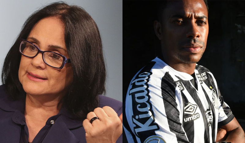 Damares defende “cadeia imediata” para Robinho: “Estuprador não pode ser aplaudido”