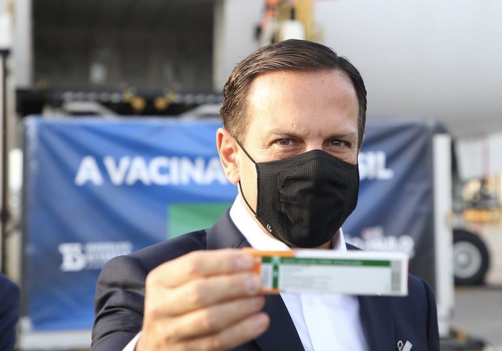 Doria diz que vacinação contra Covid-19 em SP começa no dia 25 de janeiro; confira