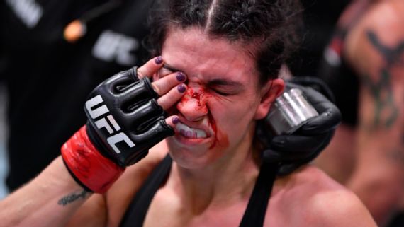 UFC: Lutadora supera sangue e nariz quebrado para vencer guerra incrível contra Jandiroba