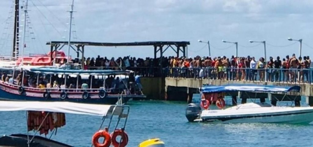 Terminal de Barra Grande, em Maraú, registra aglomerações