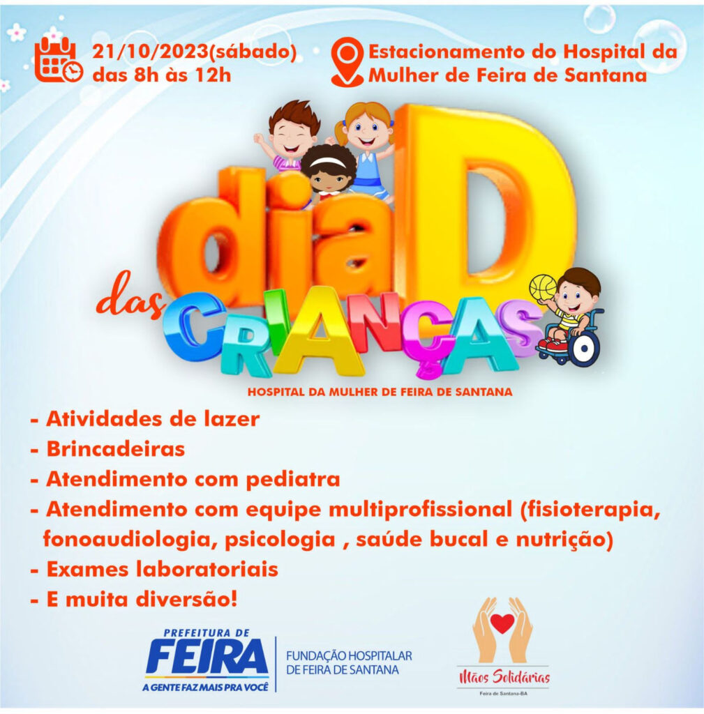 Fundação Hospitalar e ONG Mãos Solidárias promovem Dia D da Criança no dia 21
