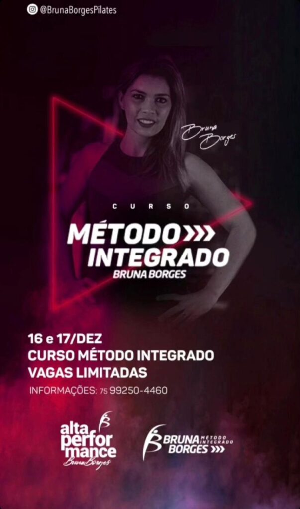 Bruna Borges Pilates vai realizar Curso Método Integrado em Feira de Santana