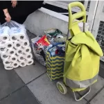 Argentinos estocam comida