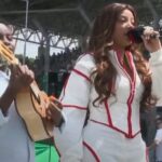 Ludmilla esquece a letra do Hino Nacional durante apresentação no GP de Fórmula 1