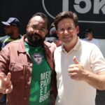 Leandro de Jesus e João Roma participam de manifestação em repúdio à indicação de Flávio Dino ao STF