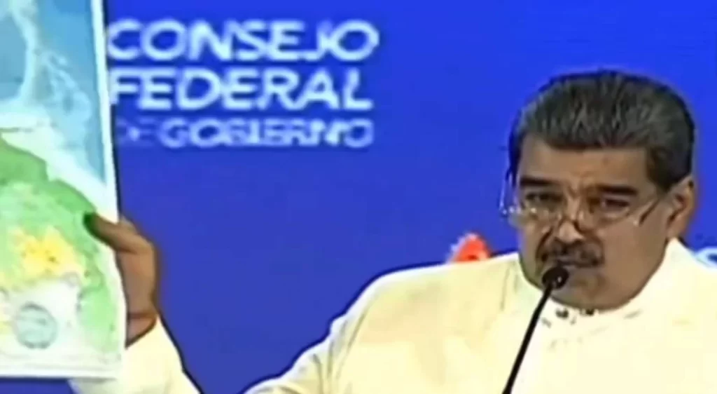 Maduro anuncia “novo mapa” da Venezuela e designa General como “autoridade única da Guiana Essequiba”; VEJA VÍDEO
