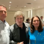 Milei recebe Bolsonaro e comitiva em Buenos Aires; confira o vídeo