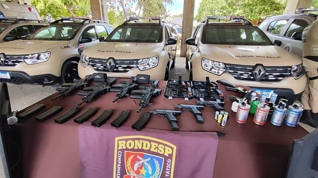 Novas armas e viaturas são entregues a Feira de Santana e região de Santo Amaro
