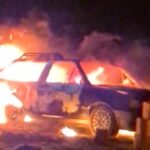 Casal é conduzido para a delegacia após briga e incêndio em veículo