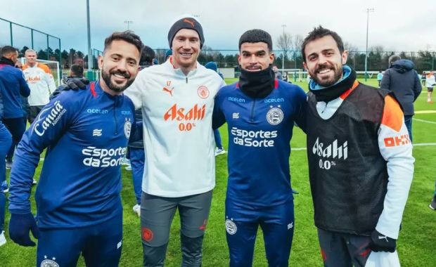 Veja como foi o primeiro treino do Bahia em Manchester