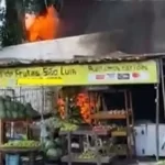 Duas pessoas morrem na BR-324 após caminhão colidir em barraca de frutas
