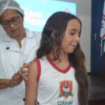 Mais de 150 crianças foram vacinadas contra a dengue no primeiro dia e imunização continua nesta 6ª