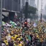 Registro da Av. Paulista nesse momento mostra concentração para ato de Bolsonaro, marcado para 15h; VEJA VÍDEO