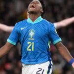 Brasil vence Inglaterra por 1 a 0 em amistoso com estreia de Dorival Júnior