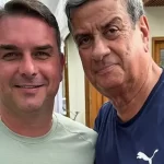 Colbert encontra senador Flávio Bolsonaro no litoral Norte