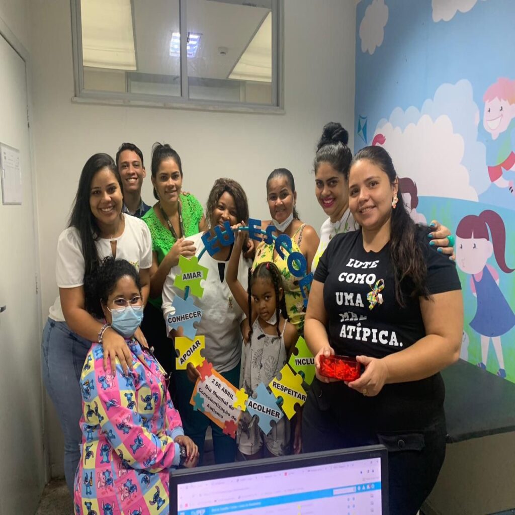 UPA Estadual de Feira de Santana Promove Conscientização e Treinamento em alusão a Campanha Abril Azul