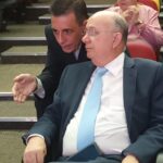 José Ronaldo e Sérgio Carneiro tem longa conversa durante evento