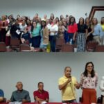 Mulheres pré-candidatas da base de Zé Ronaldo recebem orientações sobre legislação eleitoral; presença de Zé Chico e presidentes de partidos