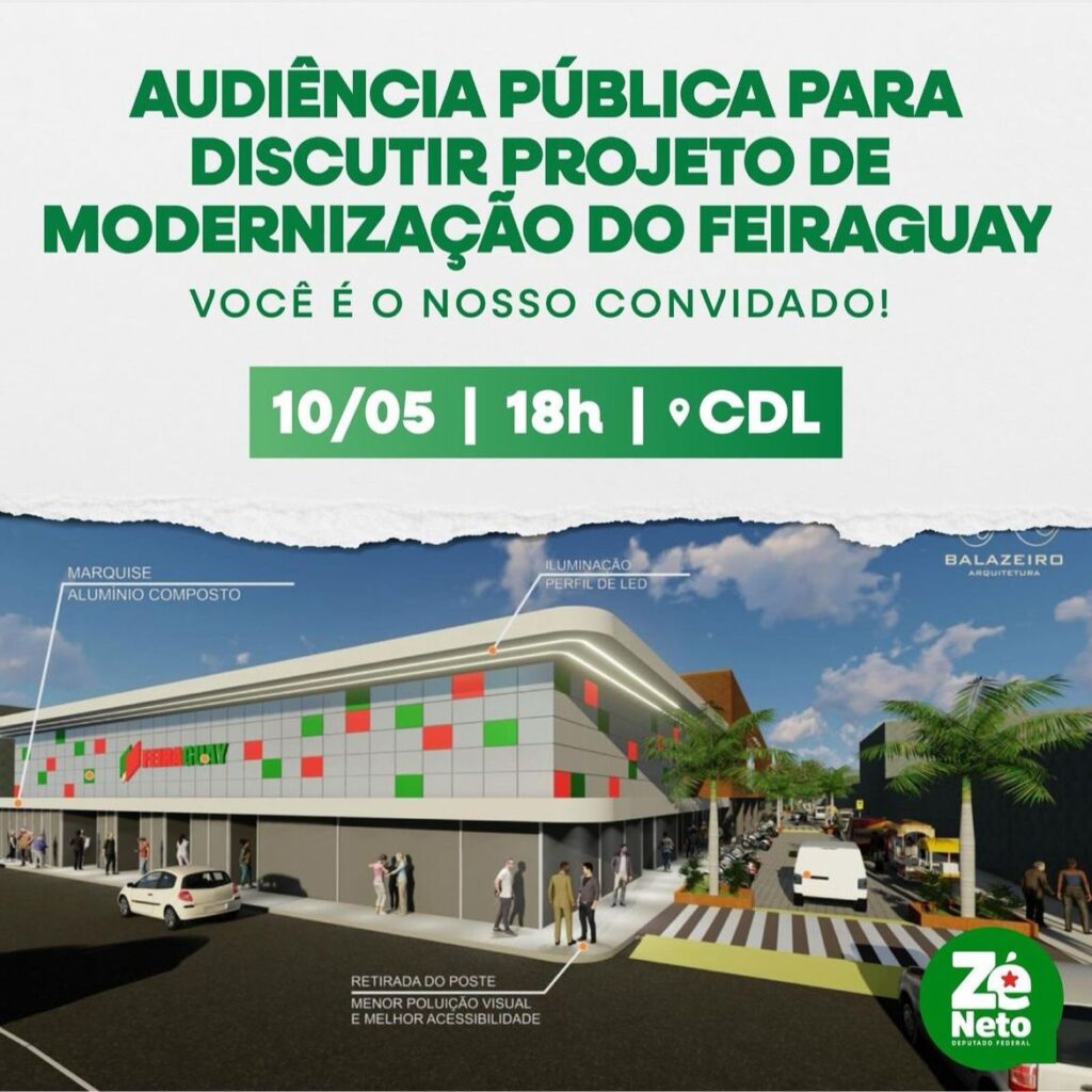Audiência Pública discutirá requalificação do Feiraguay