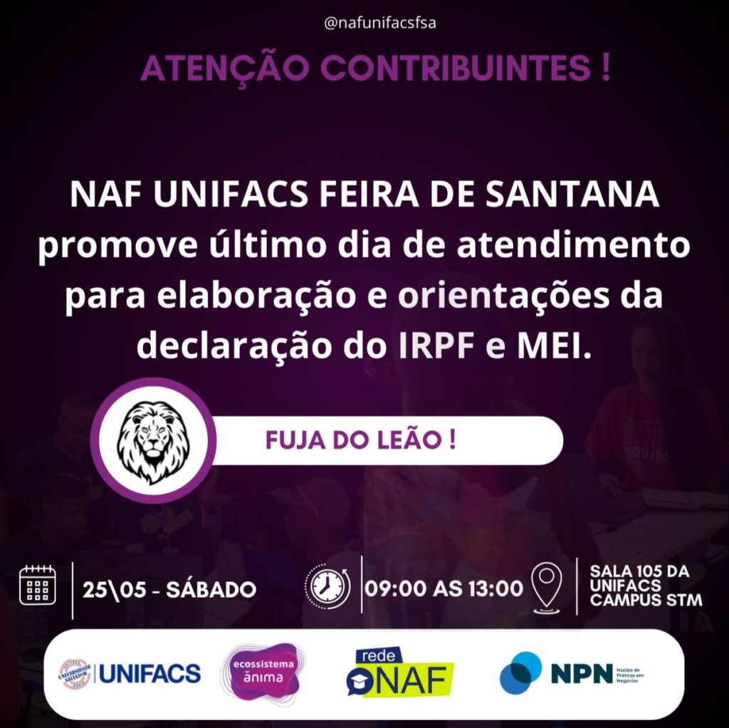 UNIFACS promove último dia de atendimento para elaboração e orientações sobre a declaração do IR