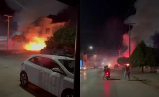 Barraca clandestina de fogos de artifícios explode no interior da Bahia