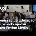 Novo ensino médio: comissão no Senado aprova relatório e pede urgência