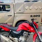 65ª CIPM apreende arma de fogo e recupera veículo no bairro Aviário