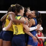 Após série de derrotas, vôlei salva o domingo olímpico do Brasil