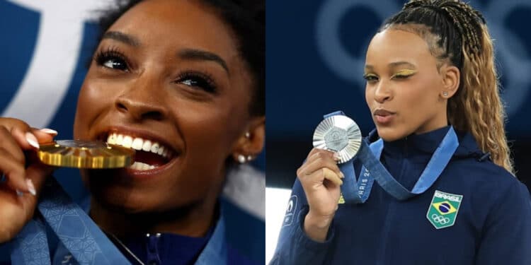 Simone Biles x Rebeca Andrade: quem faturou mais em medalhas em Paris?