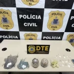 Polícia Civil prende homem porte ilegal de explosivo e tráfico de drogas