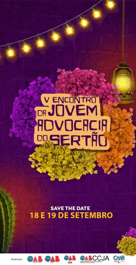 OAB Feira: V Encontro da Jovem Advocacia do Sertão acontece amanhã (18) e quinta (19) no Hotel Ibis
