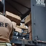 PRF apreende grande quantidade de eletrônicos e bebidas sem nota fiscal em Feira de Santana