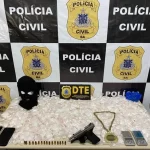 Homem é autuado em flagrante por tráfico de drogas e posse ilegal de arma de fogo no bairro SIM