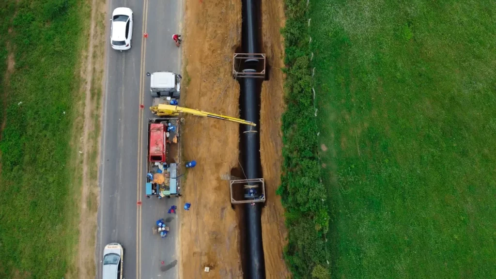 Embasa inicia testes na nova adutora de água na região de Feira de Santana nesta quarta-feira (16)