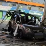 Carro explode em posto de gasolina de Camaçari