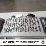 65ªCIPM apreende arma de fogo e drogas no Aviário