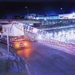 Removido pórtico destruído por guincho no Complexo Viário da Cidade Nova 