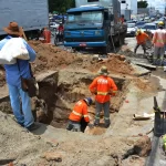 SOMA realiza obras de drenagem no entorno da Praça do Tropeiro