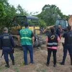 Secretaria de Meio Ambiente identifica areal clandestino na Asa Branca e apreende máquinas