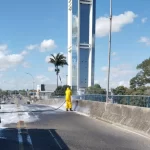Viaduto Georgina Erisman passa por grande ação de limpeza