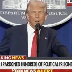 Perdoei centenas de prisioneiros políticos, diz Trump