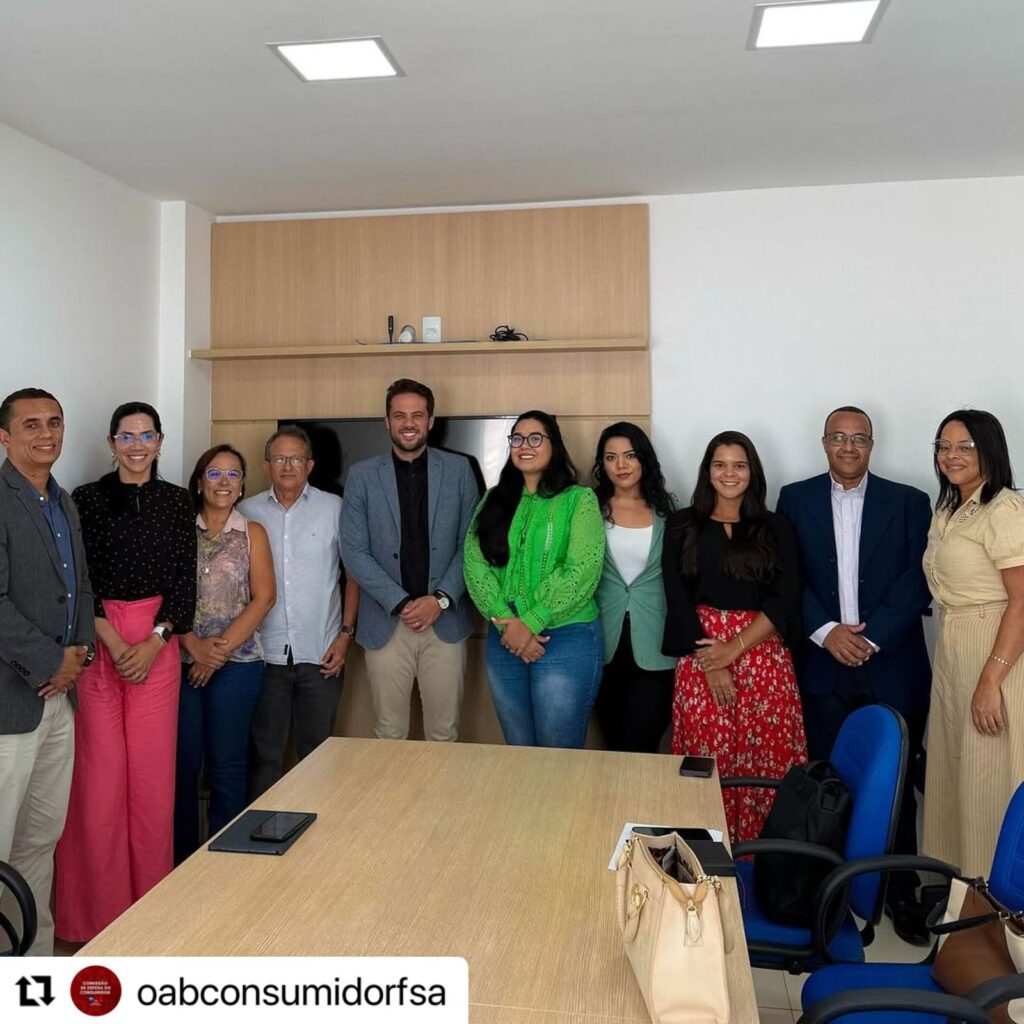 Vice da OAB Feira, Comissão de Defesa do Consumidor e PROCON se reúnem para definir cronograma de trabalho