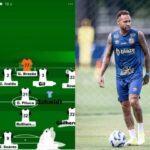 Neymar vaza suposta ‘escalação ideal’ do Santos com mudanças e exclui em seguida