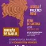 Mutirão de Família da Defensoria Pública acontece nesta sexta (30) em Feira de Santana